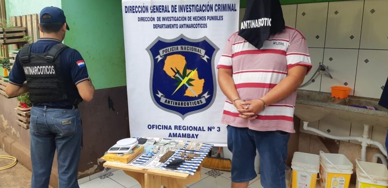 Un detenido con drogas y proyectiles en barrio GuaranÃ­
