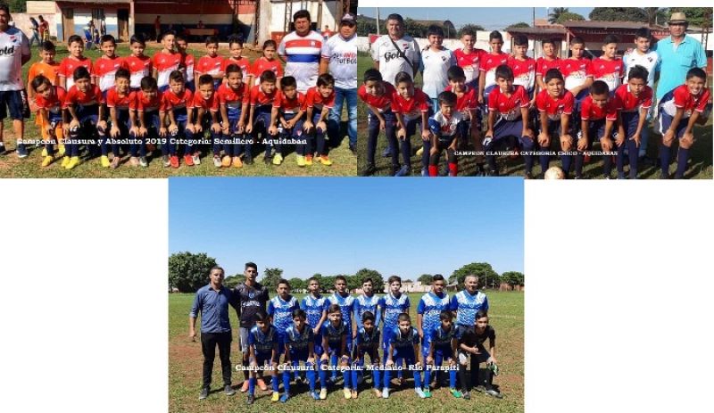 Se definieron los campeones del Clausura de la FederaciÃ³n Amambaiense de Escuelas de FÃºtbol