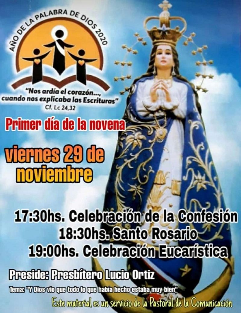 Arranca hoy el novenario de la Virgen de CaacupÃ© 