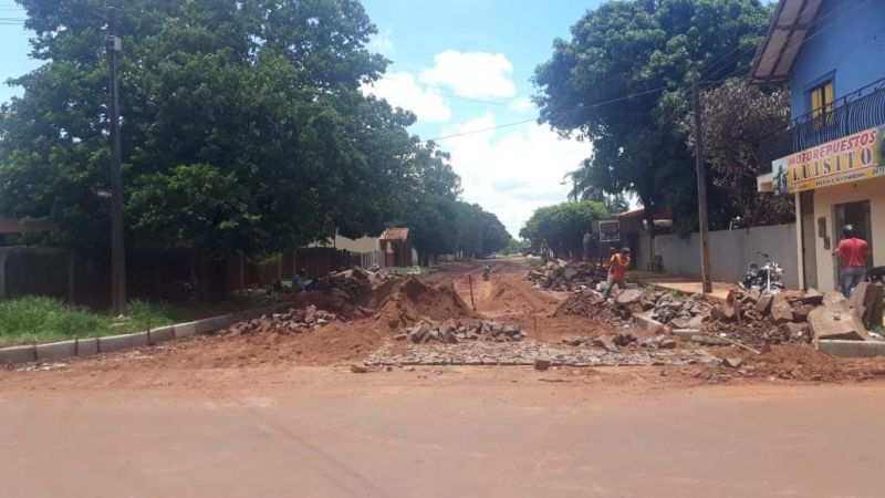 Municipalidad encara trabajos de pavimentaciÃ³n en barrio San Blas