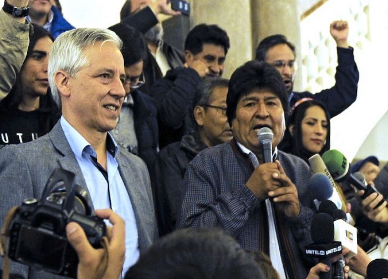 En cuestionado final, gana Morales y protesta Bolivia