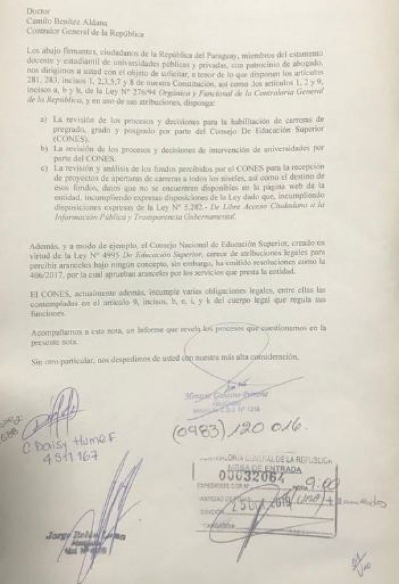  Por indicios de corrupciÃ³n ContralorÃ­a interviene el Cones