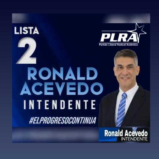 Sintonizá desde las 09:00 la programación exclusiva de la Lista 2, Ronald Acevedo Intendente