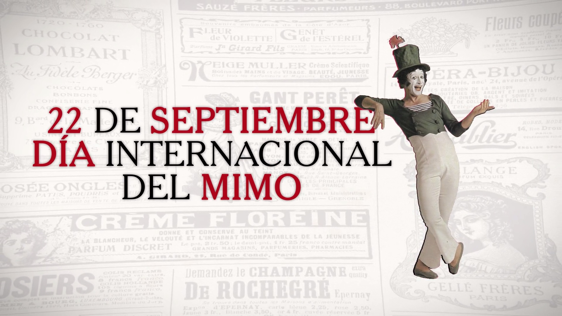 22 de septiembre: Día Internacional del Mimo