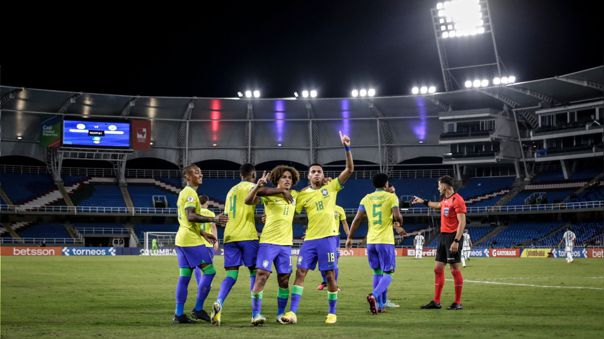 Brasil ganó 3-1 a Argentina en la 3a fecha del Sudamericano Sub 20