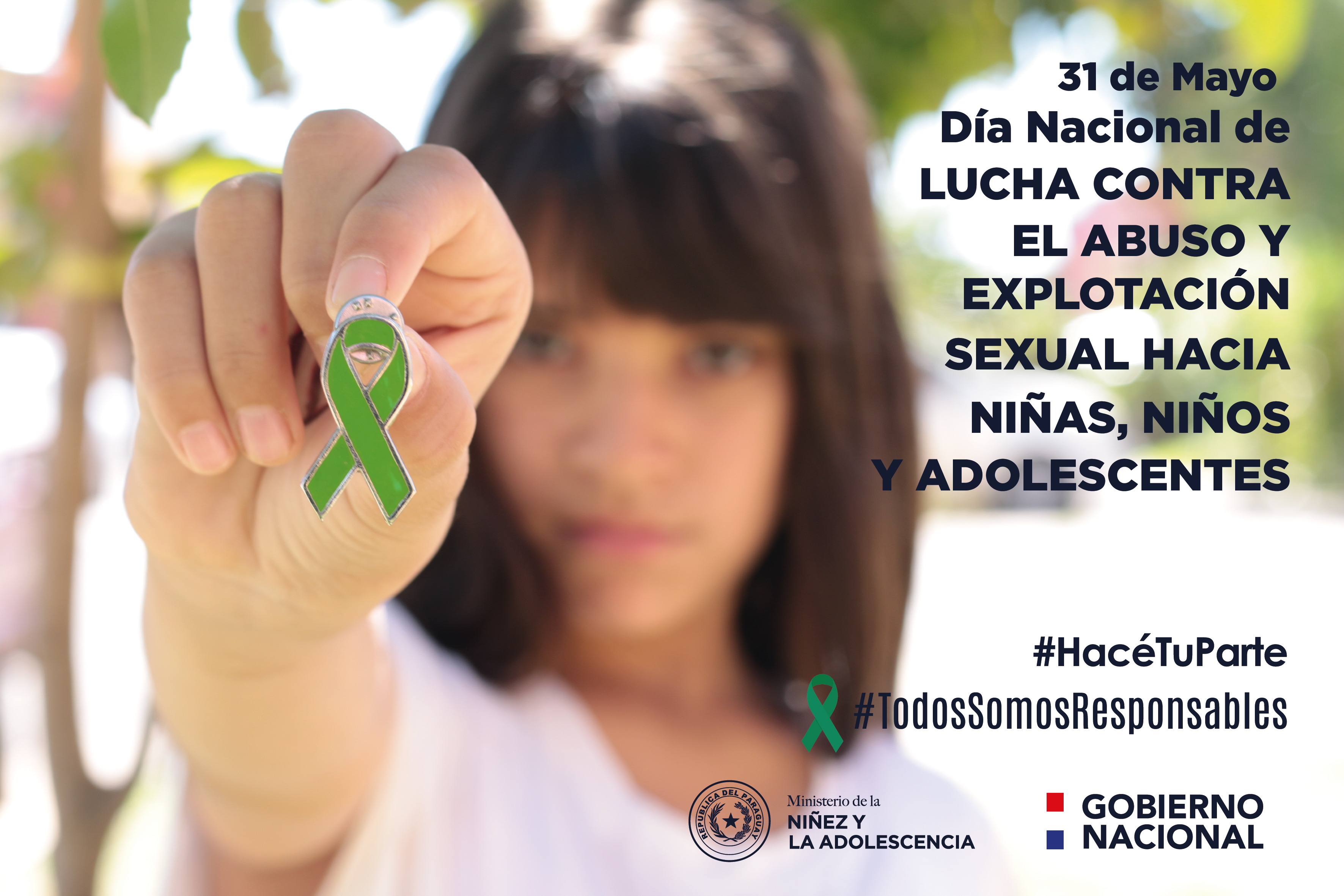 31 de mayo:  Día Nacional Contra el Abuso y la Explotación Sexual de Niños y Adolescentes del Paraguay